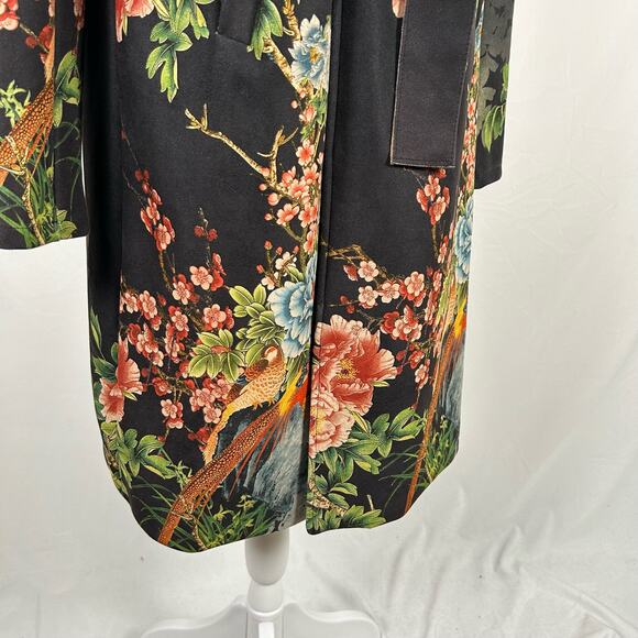 Solitaire Anthropologie Women Faux Suede Floral Long Sleeve Jacket Size Large - Picture 2 of 5